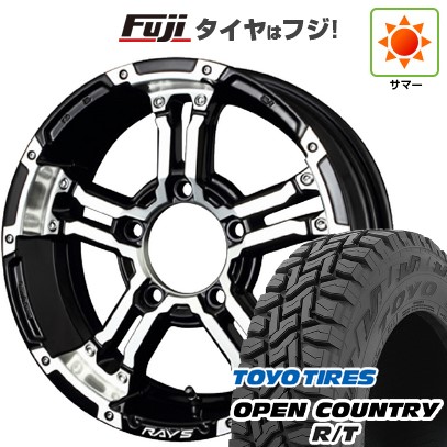ジムニー 夏タイヤ ホイール4本セット 185/85R16 トーヨー オープンカントリー R/T RWL/RBL RAYS レイズ デイトナ FDX-J 16インチ