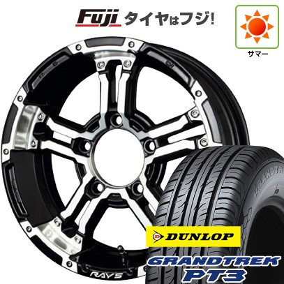 ジムニーシエラ/ジムニーノマド 夏タイヤ ホイール4本セット 215/70R16 ダンロップ グラントレック PT3 RAYS レイズ デイトナ FDX-J 16インチ