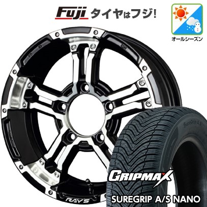 ジムニー オールシーズンタイヤ ホイール4本セット 175/80R16 グリップマックス シュアグリップ オールシーズン ナノ(限定) RAYS レイズ デイトナ FDX-J 16インチ