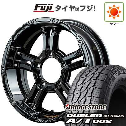 ジムニー 夏タイヤ ホイール4本セット 175/80R16 ブリヂストン デューラー A/T002 RBL RAYS レイズ デイトナ FDX-J コレクション 16インチ