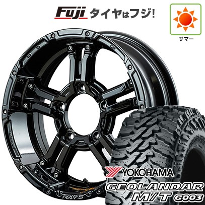 ジムニーシエラ/ジムニーノマド 夏タイヤ ホイール4本セット 215/70R16 ヨコハマ ジオランダー M/T G003 RAYS レイズ デイトナ FDX-J コレクション 16インチ