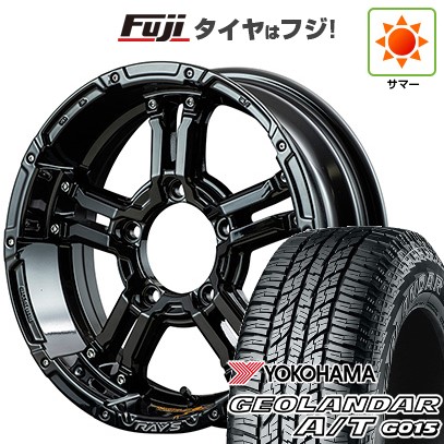 ジムニー 夏タイヤ ホイール4本セット 175/80R16 ヨコハマ ジオランダー A/T G015 RBL RAYS レイズ デイトナ FDX-J コレクション 16インチ