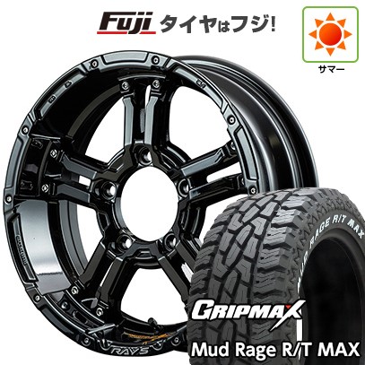 ジムニー 夏タイヤ ホイール4本セット 185/85R16 グリップマックス マッドレイジR/T MAX RWL(限定) RAYS レイズ デイトナ FDX-J コレクション 16インチ