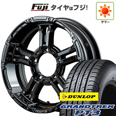 ジムニーシエラ/ジムニーノマド 夏タイヤ ホイール4本セット 215/70R16 ダンロップ グラントレック PT3 RAYS レイズ デイトナ FDX-J コレクション 16インチ