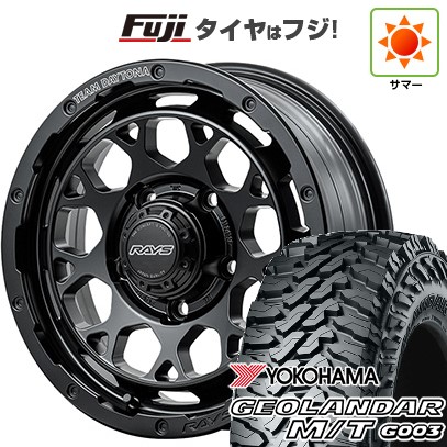 ジムニー 夏タイヤ ホイール4本セット 195/80R16 ヨコハマ ジオランダー M/T G003 RAYS レイズ デイトナ M9+ 16インチ