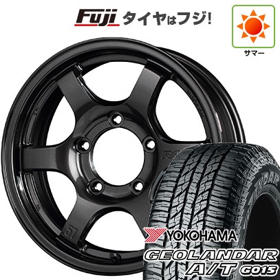 ジムニー 夏タイヤ ホイール4本セット 185/85R16 ヨコハマ ジオランダー A/T G015 WL/RBL RAYS レイズ グラムライツ 57DR-X 16インチ