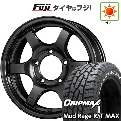 ジムニー 夏タイヤ ホイール4本セット 185/85R16 グリップマックス マッドレイジR/T MAX RWL(限定) RAYS レイズ グラムライツ 57DR-X 16インチ