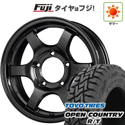 ジムニー 夏タイヤ ホイール4本セット 185/85R16 トーヨー オープンカントリー R/T RWL/RBL RAYS レイズ グラムライツ 57DR-X 16インチ