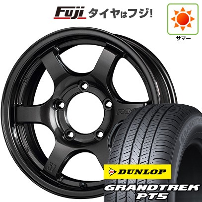 ジムニー 夏タイヤ ホイール4本セット 175/80R16 ダンロップ グラントレック PT5 RAYS レイズ グラムライツ 57DR-X 16インチ