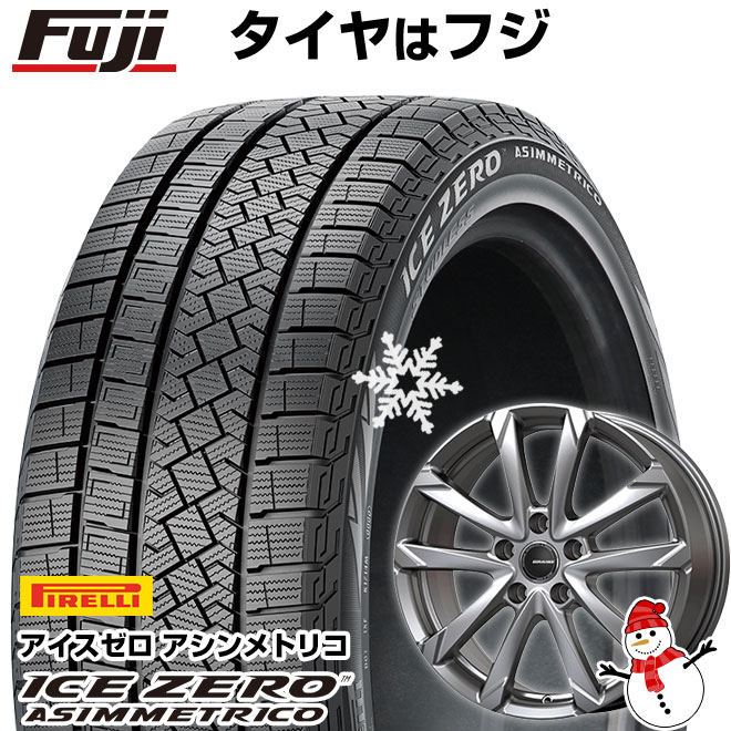 【新品】40系アルファード/ヴェルファイア用 スタッドレスタイヤ ホイール４本セット 225/60R18 ピレリ ウィンター アイスゼロアシンメトリコ コーセイ クレイシズ GC36F トヨタ車専用 18インチ(送料無料)