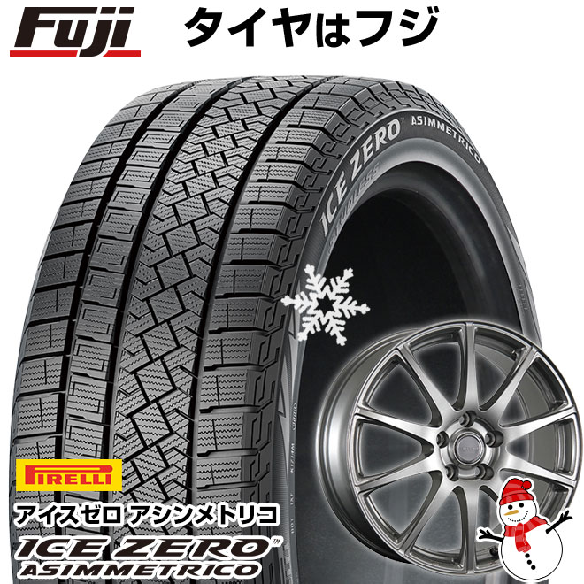 【新品】40系アルファード/ヴェルファイア用 スタッドレスタイヤ ホイール4本セット 225/60R18 ピレリ ウィンター アイスゼロアシンメトリコ ブリヂストン エコフォルム SE-23 トヨタ車専用 18インチ(送料無料)