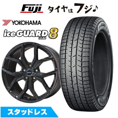 【パンク保証付き】【新品】輸入車用 BMW X3（G45） スタッドレスタイヤ ホイール4本セット 225/60R18 ヨコハマ アイスガード8 エイトIG80 ケレナーズスポーツ ミュンヘンII(マットブラック) 8J 18インチ(送料無料)