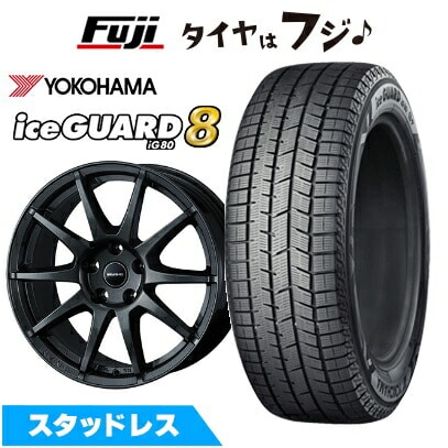 【パンク保証付き】【新品】輸入車用 BMW X3（G45） スタッドレスタイヤ ホイール4本セット 225/60R18 ヨコハマ アイスガード8 エイトIG80 WEDS ウェッズ アーヴィン S02 ガンメタリック 7.5J 18インチ(送料無料)