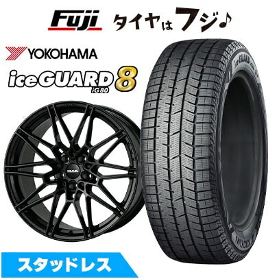【パンク保証付き】【新品】輸入車用 BMW X3(G45) スタッドレスタイヤ ホイール4本セット 225/60R18 ヨコハマ アイスガード8 エイトIG80 MAK ケーニッヒ 7.5J 18インチ(送料無料)