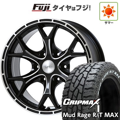 プラド/ハイラックス 夏タイヤ ホイール４本セット 265/70R17 グリップマックス マッドレイジR/T MAX RWL(限定) ジャオス トライブクロウ 17インチ