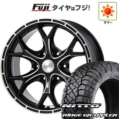 【パンク保証付き】プラド/ハイラックス 夏タイヤ ホイール4本セット 265/70R17 ニットー リッジグラップラー ジャオス トライブクロウ 17インチ