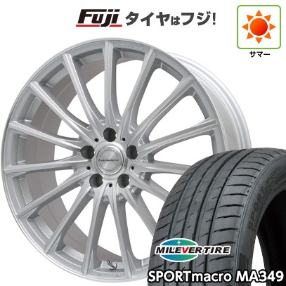 シビック(FL系 FK系)等 夏タイヤ ホイール4本セット 235/35R19 ミレバー スポーツマクロ MA349(限定) レアマイスター LM-S FS15 (シルバーポリッシュ) 19インチ