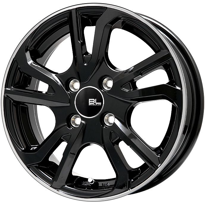 【新品】シエンタ 2015-22 スタッドレスタイヤ ホイール4本セット 185/60R15 グリップマックス アイスX BSW  ブラックサイドウォール(限定2023年製) ブランドルライン レツィオ ブラックリムポリッシュ 15インチ