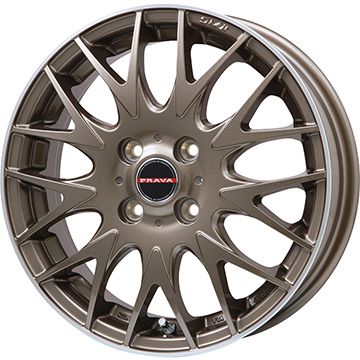 【新品 軽自動車】 スタッドレスタイヤ ホイール4本セット 165/55R14 ピレリ ウィンター アイスアシンメトリコ プラス ビッグウエイ  LEYSEEN プラバ9MJrII ブロンズ/リムポシッリュ 14インチ