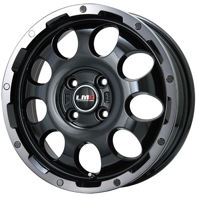【新品】ライズ/ロッキー（ガソリン） スタッドレスタイヤ ホイール4本セット 195/60R17 ピレリ ウィンター アイスゼロアシンメトリコ レアマイスター LMG CS-9 ブラック/ブラッククリアリム 17インチ