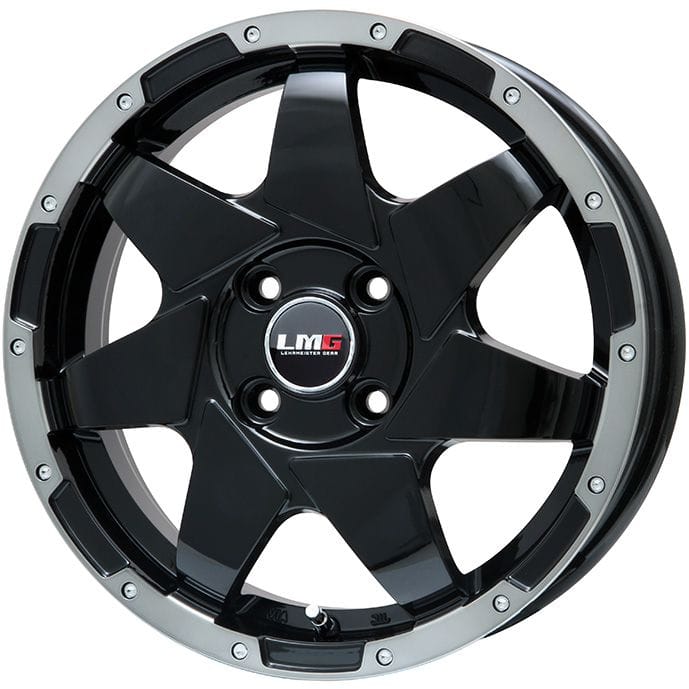 【新品 軽自動車】ソリオ スタッドレスタイヤ ホイール4本セット 165/70R14 ミシュラン エックスアイス スノー レアマイスター LMG  shuriken ブラック/ブラッククリアリム 14インチ ※コンパクトカー装着不可