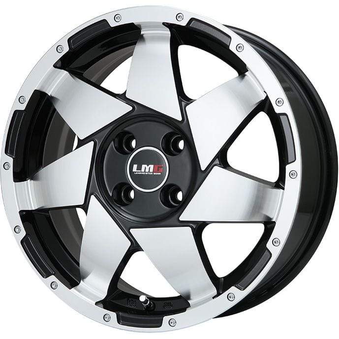 【新品国産5穴114.3車】 スタッドレスタイヤ ホイール4本セット 215/70R16 ダンロップ グラントレック XS1 RWL ホワイトレター  レアマイスター LMG shuriken ブラックポリッシュ 16インチ