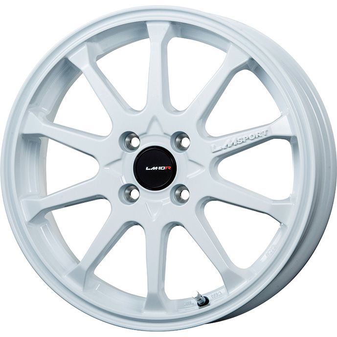 【新品 軽自動車】N-BOX タント スペーシア スタッドレスタイヤ ホイール4本セット 165/55R15 ピレリ ウィンター アイスアシンメトリコ  プラス レアマイスター LMスポーツLM-10R(ホワイト) 15インチ