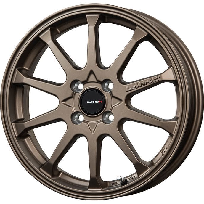 【新品 軽自動車】N-BOX タント スペーシア スタッドレスタイヤ ホイール4本セット 165/55R15 ピレリ ウィンター アイスアシンメトリコ  プラス レアマイスター LMスポーツLM-10R(ブロンズ) 15インチ