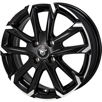 【新品 軽自動車】N-BOX タント スペーシア スタッドレスタイヤ ホイール4本セット 155/65R14 ブリヂストン ブリザック VRX3  モンツァ JPスタイル MJ-V 14インチ