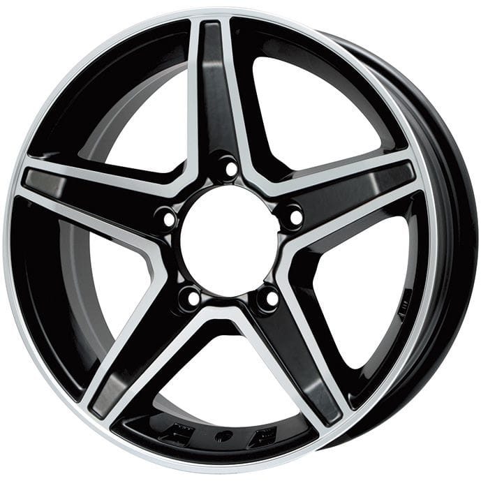 【新品】ジムニー スタッドレスタイヤ ホイール4本セット 185/85R16 ダンロップ グラントレック XS1 RWL ホワイトレター プレミックス エステラ(マットブラックポリッシュ) 16インチ