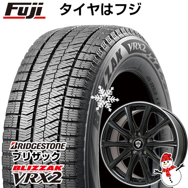 【新品国産5穴100車】 スタッドレスタイヤ ホイール4本セット 195/65R15 ブリヂストン ブリザック VRX2 ブランドル ER16B  15インチ