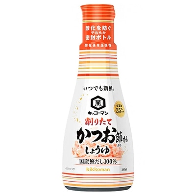 キッコーマン いつでも新鮮 削りたて 鰹節香るしょうゆ 200ml×6本入