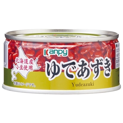 カンピー 北海道産 ゆであずき 160g缶×24個入