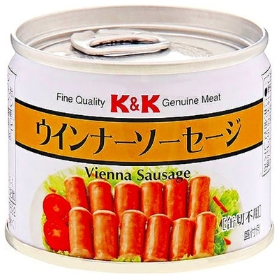 送料無料・メーカー/問屋直送品・代引不可】国分 K&K ウインナー