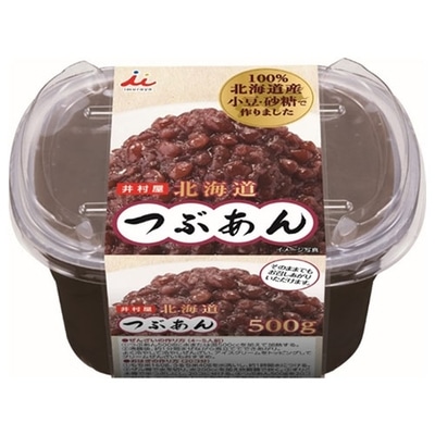 井村屋 北海道つぶあん 500g×6個入: 飲料 食品専門店 味園サポート