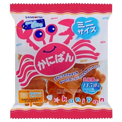 三立製菓 ミニかにぱん 80g×12袋入: 飲料 食品専門店 味園サポート