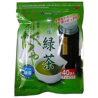 山城物産 ボトルにピッタリ緑茶 ティーバッグ 2g×40P×20袋入: 飲料