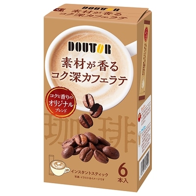 ドトールコーヒー 素材が香るコク深カフェラテ (14g×6P)×36箱入