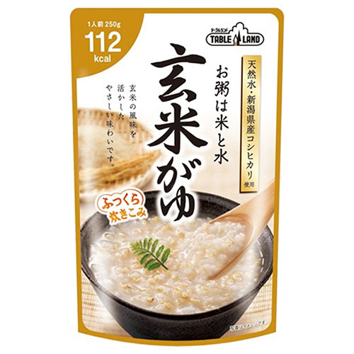 丸善食品工業 テーブルランド 玄米がゆ 250gパウチ×24(12×2)袋入×(2ケース)