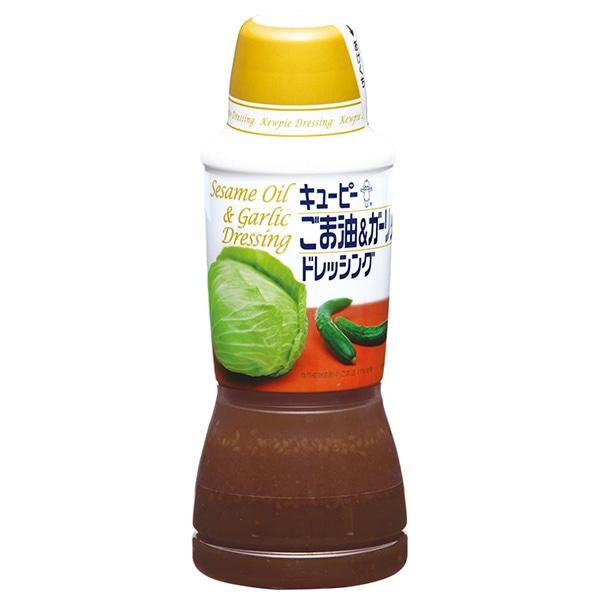 キューピー ごま油&ガーリックドレッシング 380mlペットボトル×12(6×2)本入×(2ケース)