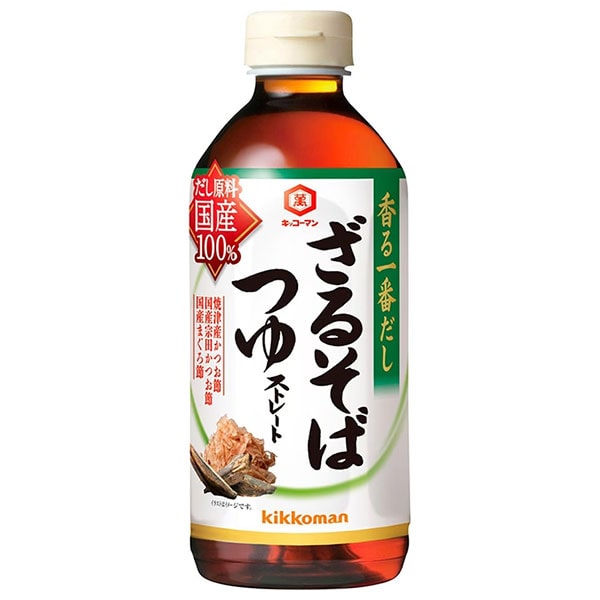 キッコーマン 香る一番だし ざるそばつゆ 500mlペットボトル×12本入×(2ケース)