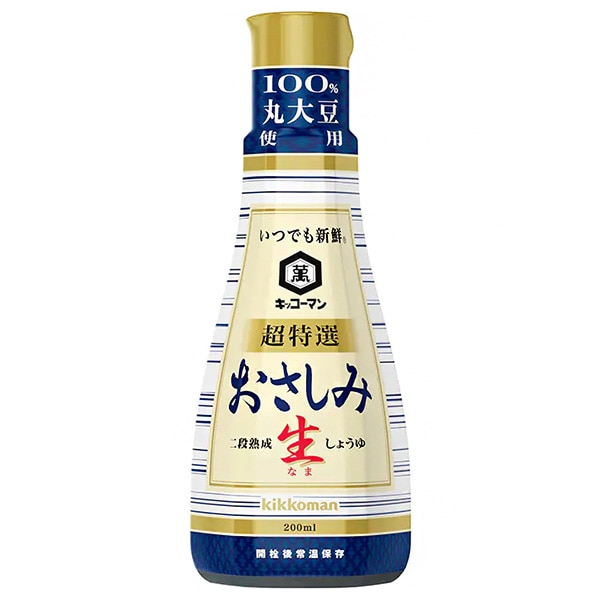 キッコーマン いつでも新鮮 おさしみ 生しょうゆ 200ml×6本入