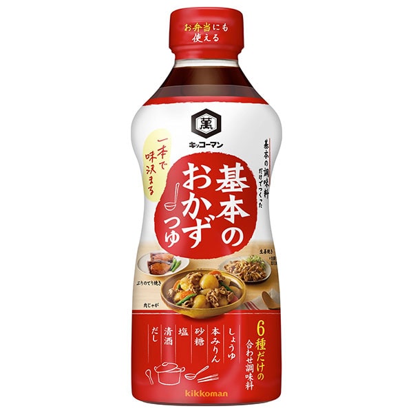 キッコーマン 基本のおかず つゆ 500mlペットボトル×12本入×(2ケース)