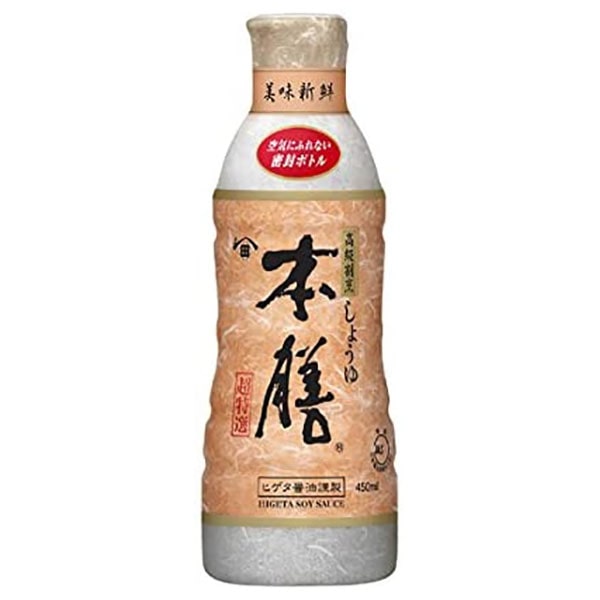 キッコーマン ヒゲタ 高級割烹しょうゆ本膳 450mlペットボトル×12本入