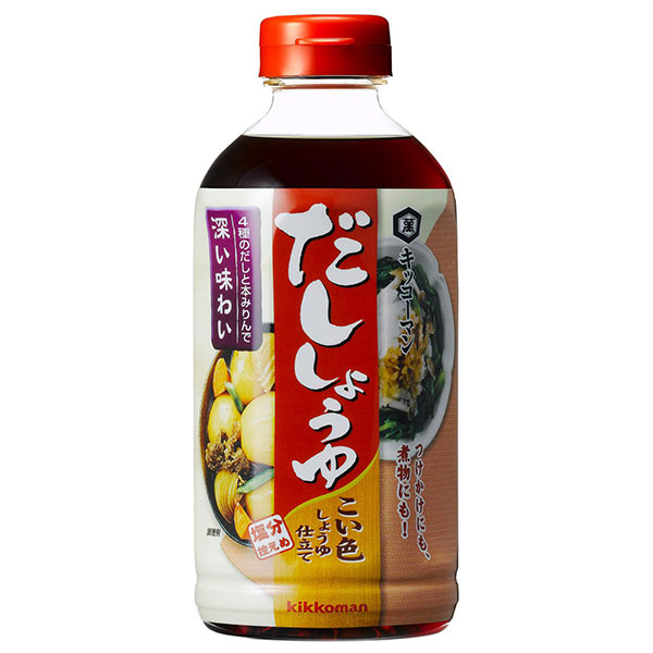 キッコーマン だししょうゆ こい色しょうゆ仕立て 500mlペットボトル×12本入×(2ケース)