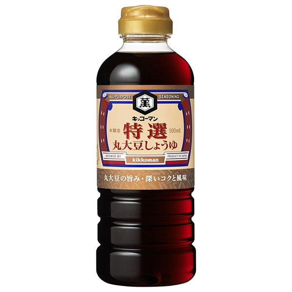 キッコーマン 特選丸大豆しょうゆ 500mlペットボトル×12本入