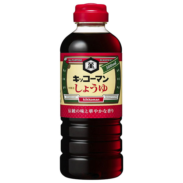 キッコーマン こいくちしょうゆ 500mlペットボトル×12本入×(2ケース)