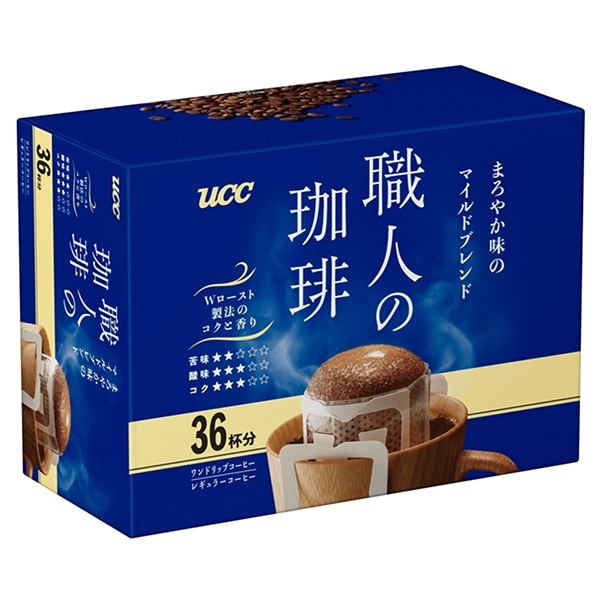 UCC 職人の珈琲 ワンドリップコーヒー まろやか味のマイルドブレンド (7g×36P)×6箱入×(2ケース)