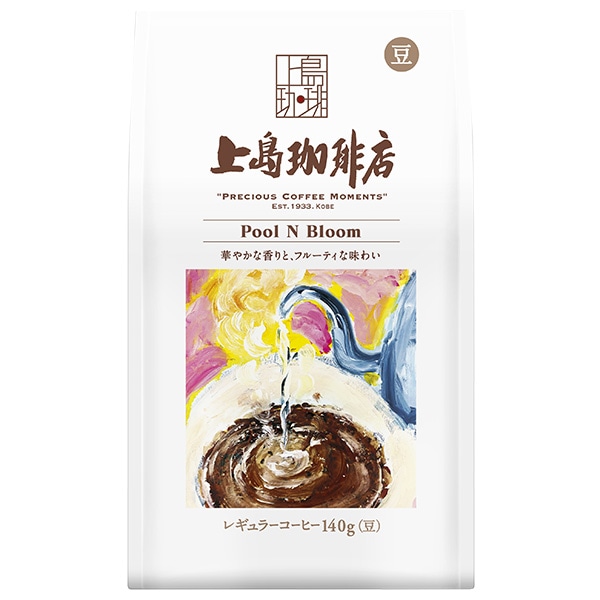 UCC 上島珈琲店 炒り豆 Pool N Bloom 140g袋×12袋入