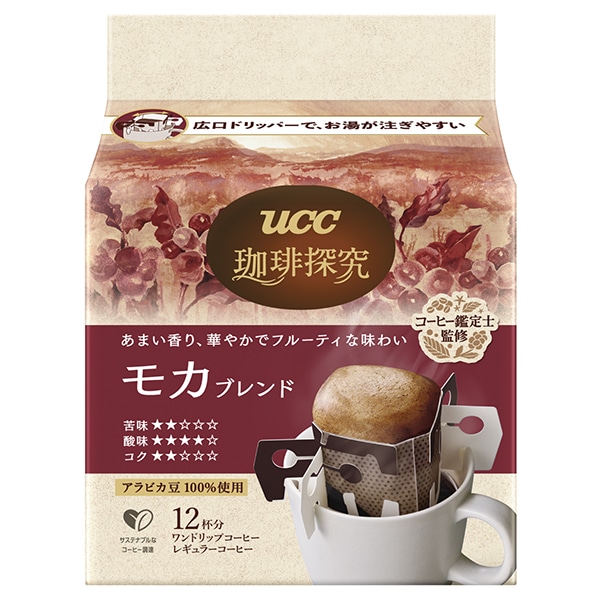 UCC 珈琲探求 ワンドリップコーヒー モカブレンド (10g×12P)×12袋入×(2ケース)